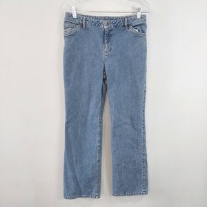 J. Jill vintage jeans size 8 light wash mid rise straight leg